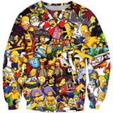 The Simpsons Sweatshirts Simpsons 3D Crew Neck Sweater