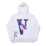 Vlone Men's Large V Flying Pigeon Printed Winter Clothes Hoodie Coat