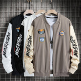 Varsity Jacket for Men Baseball Jackets Spring Loose Letter Printed Baseball Uniform Coats