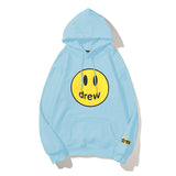 Smiley Face Hoodie Drew Smiley Face Printed Men's and Women's Casual Hooded Sweater