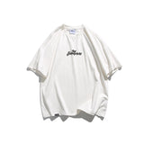 Man Summer T Shirt Cartoon Round Neck