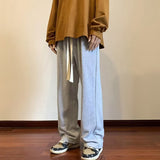 Men Sweatpants Casual Pants Oversize Wide Leg Drawstring Sports Pants