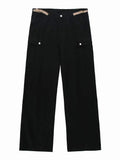 Men Cargo Pants Loose Straight Cargo Pants Men's and Women's Pants