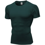 Moisture Wicking Shirts Men's Short Sleeve Fitness Sports Running Training Wear Stretch Quick Drying Clothes