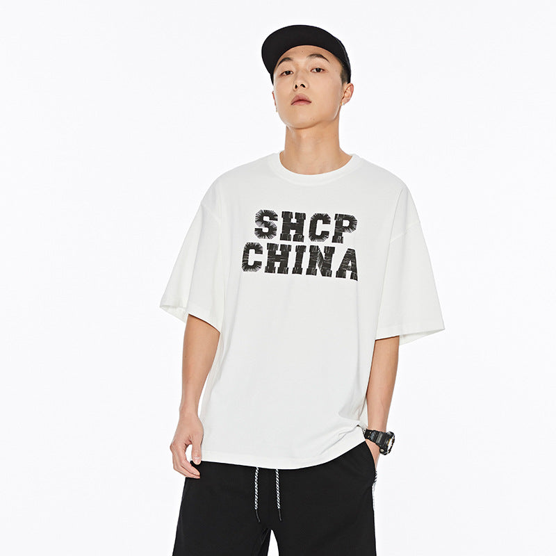 Man Summer T Shirt Letter Print