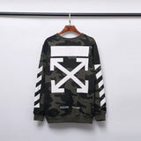 Off White Sweatshirts Arrow Cotton Terry Round Neck Sweater Owt Women Coat Off White Sweatshirts Tshirt for Men