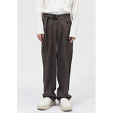 Men Suit Pants Men's Loose Suit Pants Solid Color Suit Pants