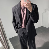 Seersucker Suit Men's Corduroy Loose Suit Coat