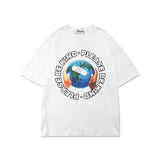 Men's T-shirt Short-Sleeved T-shirt Men's and Women's National Fashion Loose Oversize Top