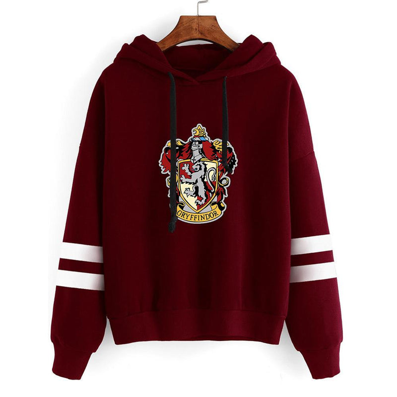 Slytherin Hoodie Spring and Autumn Casual Harry Potter Magic Academy Badge Hooded Men's and Women's Hoodie Sports Hoodie