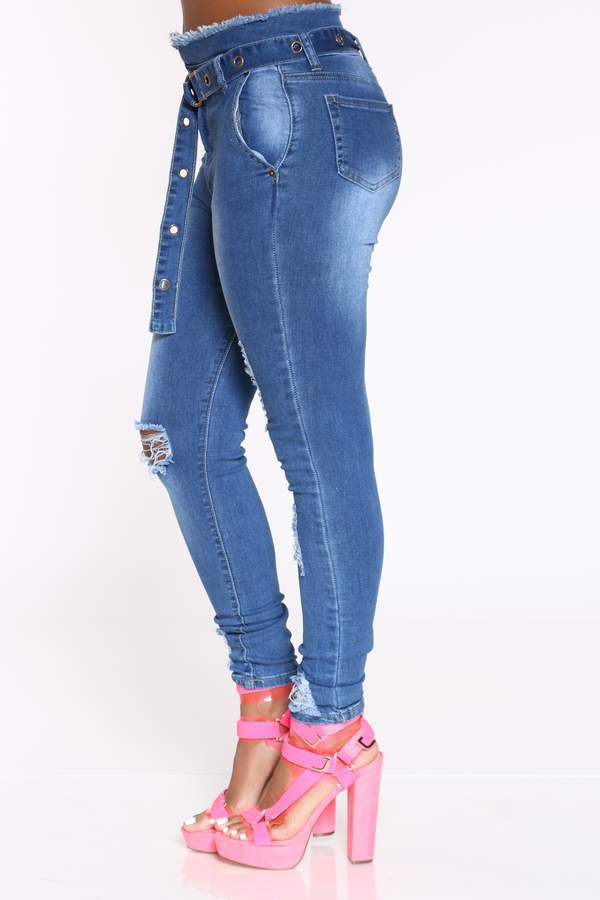 Women Distressed Denim Jeans Ripped Jean Ripped Frayed Low Waist Jeans for Women