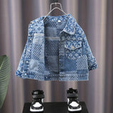 Toddler Boys Jackets Boys' Denim Jacket Spring and Autumn Clothing