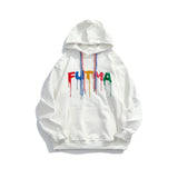 Drippy Hoodies Chest Colorful Letter Hooded Sweater