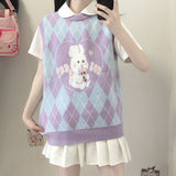 Gothic Lolita Harajuku Style Clothing Sweater Soft Girl College Style Vest