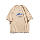 Summer Letter Print Short-Sleeve T-shirt Men's Loose round Neck Half Sleeve