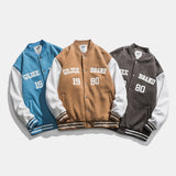 Varsity Jacket for Men Baseball Jackets Spring Stitching Loose Jacket