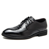 Loafers for Men Autumn and Winter First Layer Cowhide Men's Dress Shoes
