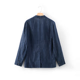Men Linen Suits Autumn Linen Suit Baggy Coat