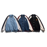 Letterman Jacket Outfit Senior Jackets Varsity Baseball Coat Loose Couple Casual Jacket