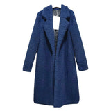 Women Sherpa Jacket Autumn Winter Cotton-Padded Coat Ladies' Lamb Wool Winter Mid-Length Berber Fleece Coat