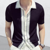 Polo Shirts Summer Polo Shirt Men's Short-Sleeved Sweater