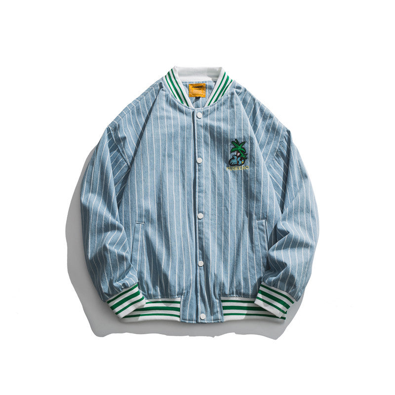 Letterman Jacket Outfit Senior Jackets Varsity Baseball Coat Men's Jacket Loose