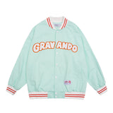 Letterman Jacket Outfit Senior Jackets Varsity Baseball Coat Men's Stand Collar Multicolor Jacket Top