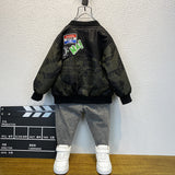 Toddler Boys Jackets Boys Autumn Clothing Leather Coat Children
