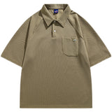 Man Summer T Shirt Irregular Pocket