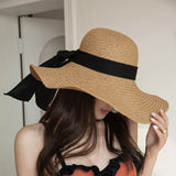 Straw Hat Summer Bow Beach Straw Hat