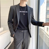 Seersucker Suit Slim Fit Men's Suit Set