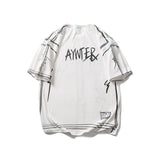 Men Tshirts Harajuku Hip Hop Graffiti Short Sleeve T-shirt Men's Fashion Brand Street BF Style Loose Couple Casual Tee
