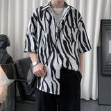 Zebra T Shirt Zebra Striped Half Sleeve