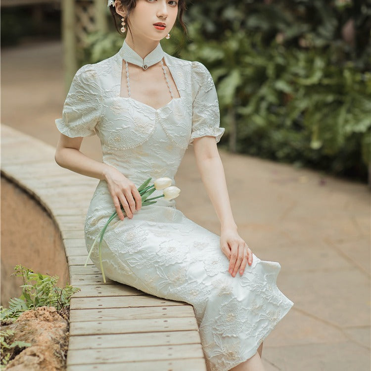 Women cottagecore Dress Summer Vintage Skirt Dress Mid-Length Skirt