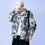 Men's Spring Denim Jacket Men's Loose Plus Size Top Casual Men Denim Jacket