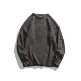 Man Fall Winter Outfis Autumn and Winter Solid Color round Neck Sweater Men's and Women's Idle Style Knitwear