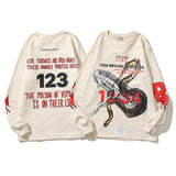 Kanye West Sunday Service Sweatshirt Printed Long Sleeve T-Shirt Loose Round Neck Sweater