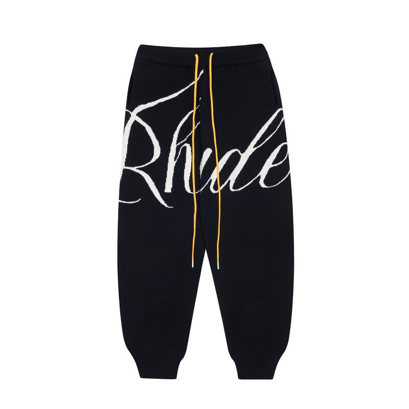 Rhude Pant Autumn and Winter Men's and Women's Casual Loose
