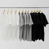 Men T Shirt Summer Casual Tops Men's Clothes Summer Wear Vintage Men's round Neck Short Casual Loose Solid Color Undershirt