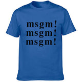 Msgn T Shirt round Neck Cotton Couple Wear