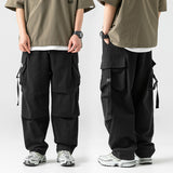 Men Cargo Pants Men's Casual Pants Spring and Summer Loose
