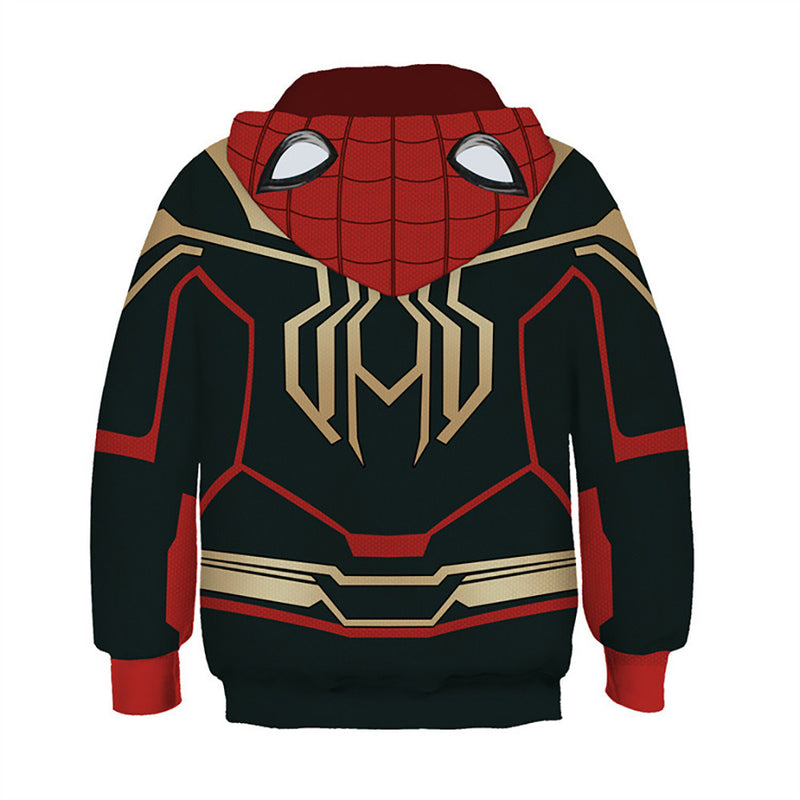 Spider Man Hoodie Pullover Zip-up Shirt Hooded