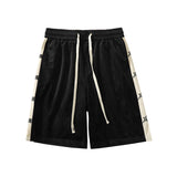 Men Shorts Polyester Peach Skin Loose Sports