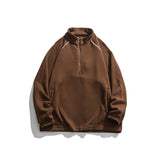 Man Fall Winter Outfis Winter Teen Fashion Brand Sports Sweater Men's Casual Stand-up Collar Thermal Top