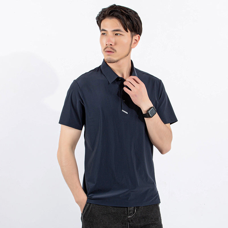 Moisture Wicking T Shirt Lapel Polo Shirt