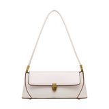 The Teacher Tote Underarm Genuine Leather Bag Women's Bag Cowhide Portable Baguette Bag Chest Bag