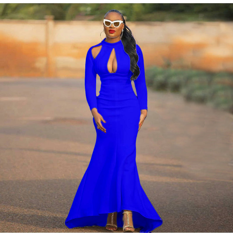 Mariah Carey See through Dress plus Size High Waist Sexy Fishtail Skirt Formal Dress