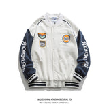 Letterman Jacket Outfit Senior Jackets Varsity Baseball Coat Baseball Uniform Men's All-Match Top