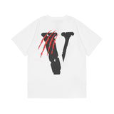 Panther Vlone Shirt Summer Black Leopard Print Loose Short Sleeve T-shirt