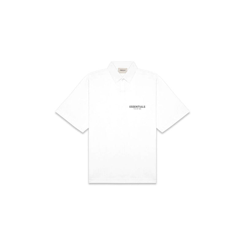 Essentials Polo Shirt Foot of God Essentials Double Line Stand Collar Loose T-shirt